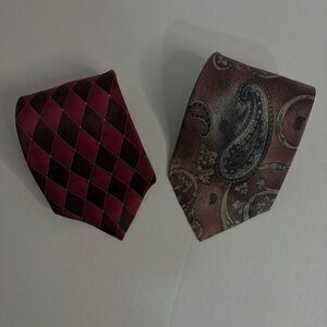 Henry Grethel and Ruffini Maroon Ties